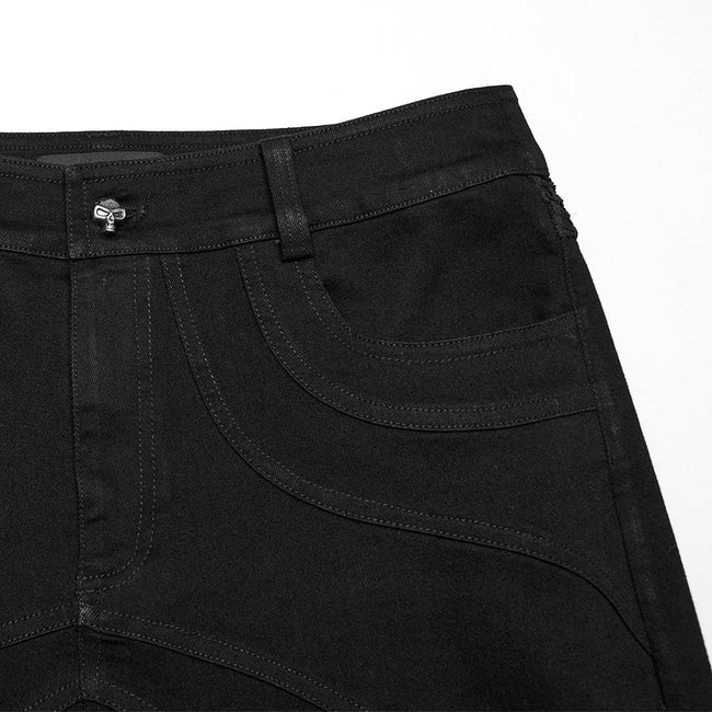 Punk structure tight pants