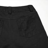 Punk Metallic Straight Pants