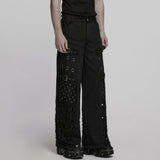 Punk Metallic Straight Pants