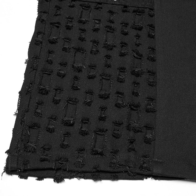 Punk Metallic Straight Pants