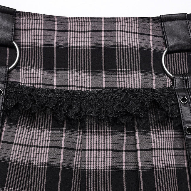 2024 Sweet punk pleated skirt