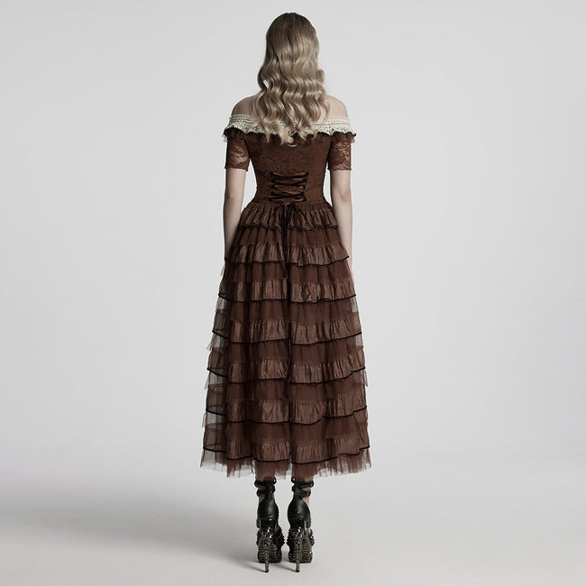 Steampunk lace dress