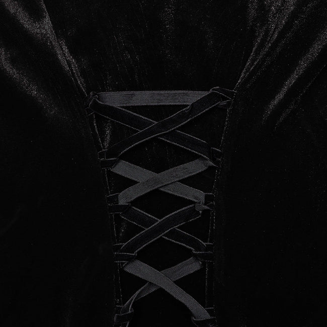 Goth Sexy Velvet Lace Dress