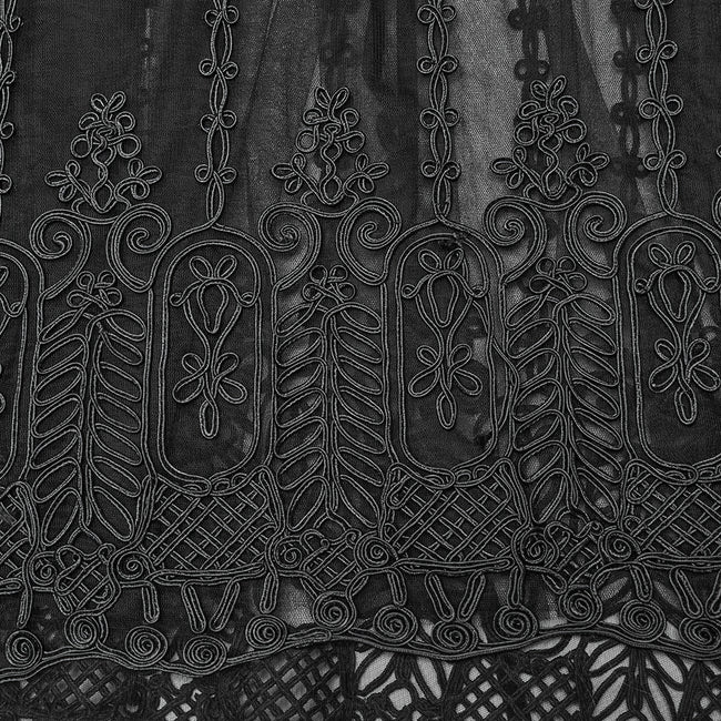 Goth 3D Embroidered Dress