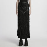 Gothic visual lace skirt