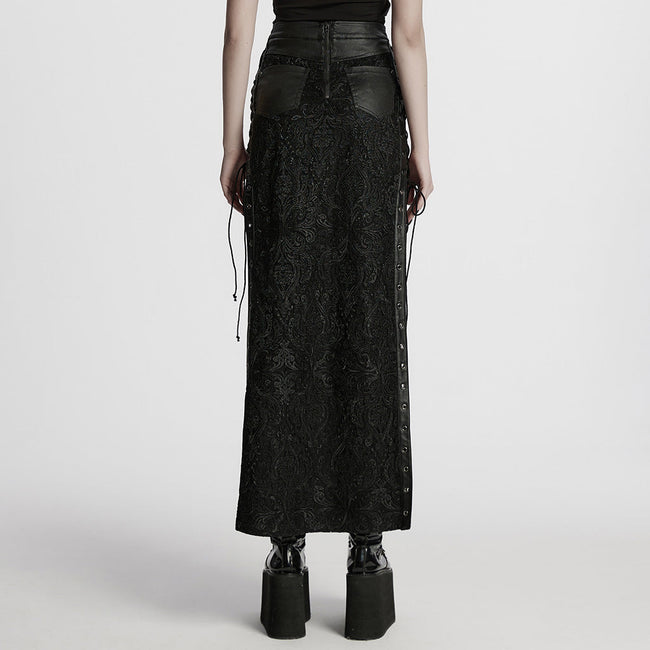 Gothic visual lace skirt