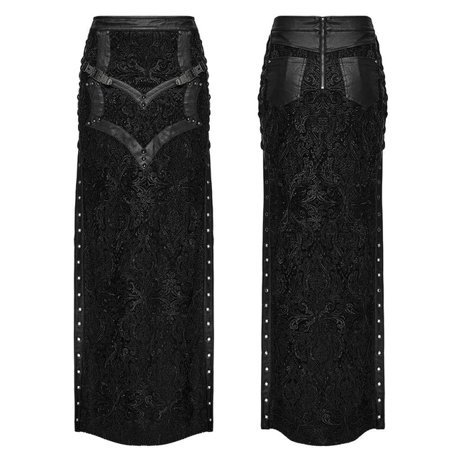 Gothic visual lace skirt