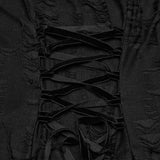 Goth irregular split dress