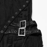 Goth irregular split dress