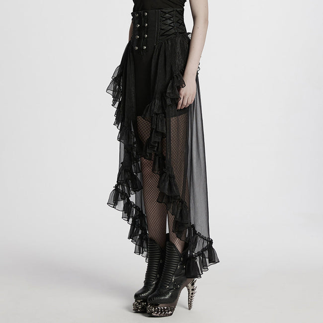 Gothic Romantic Chiffon Skirt