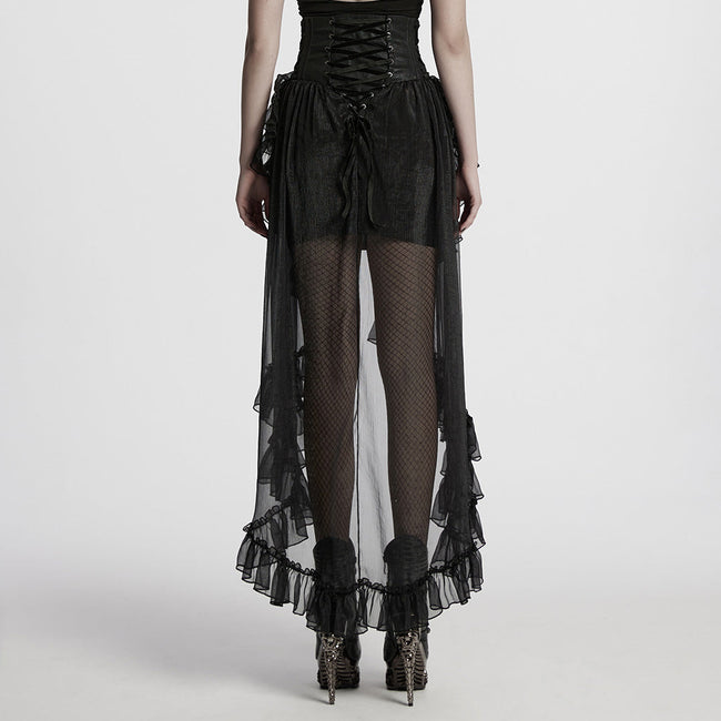 Gothic Romantic Chiffon Skirt