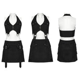Punk halter neck dress