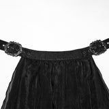 Gothic sexy goddess chiffon long skirt