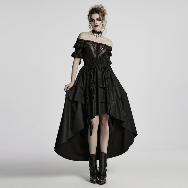 Gothic Elf Off Shoulder Dress