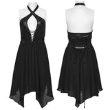 Punk halter neck dress