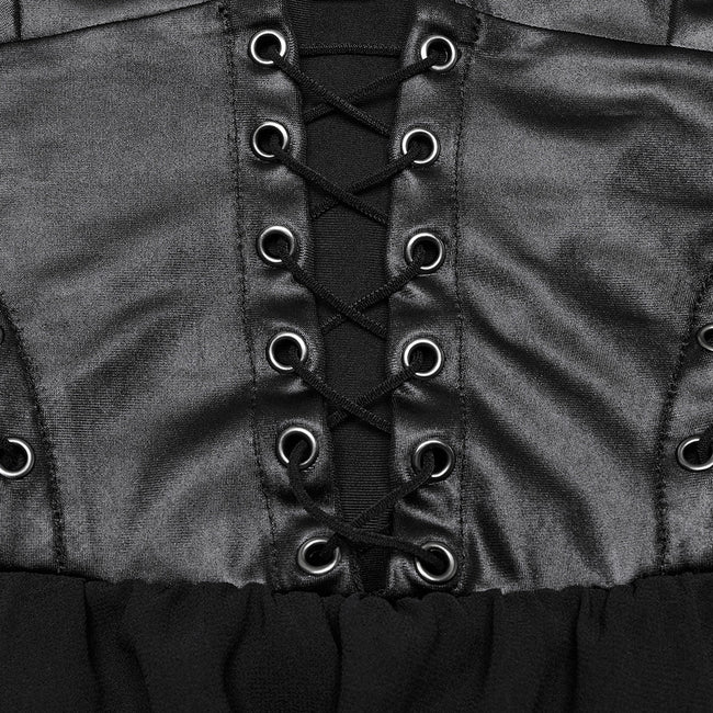 Punk halter neck dress