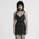 Punk metal chain dress