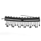 GOTH Pearl Tassel Choker