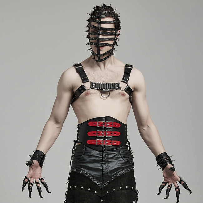 Punk PU Corset For Men