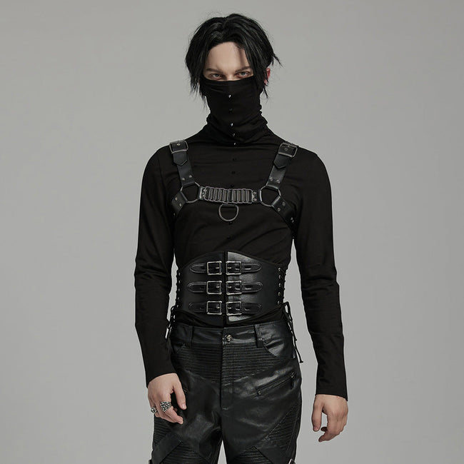Punk PU Corset For Men