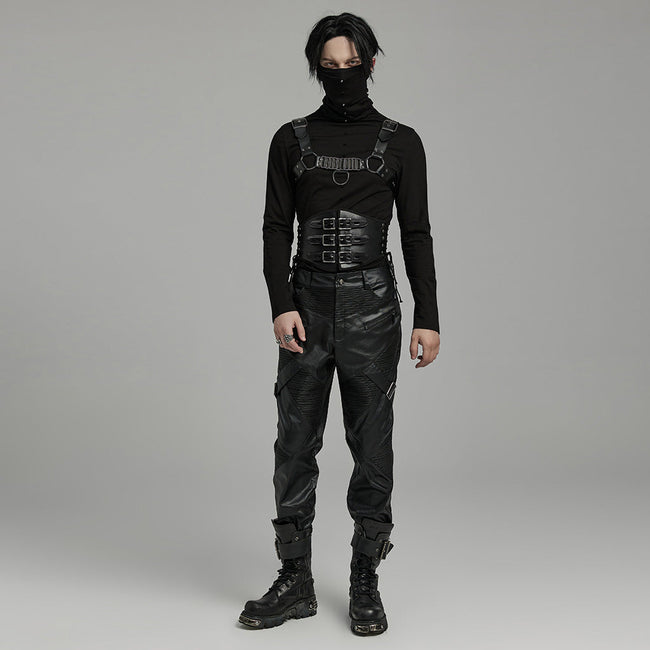 Punk PU Corset For Men