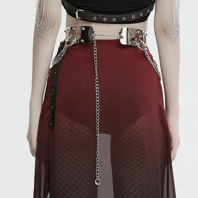 Punk Rivet Metal Belt