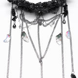 Gothic Gorgeous Black Crystal Headband