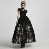 Goth gradient patent leather corset