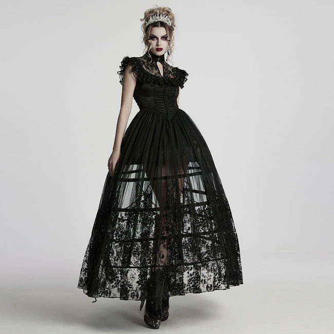 Goth gradient patent leather corset