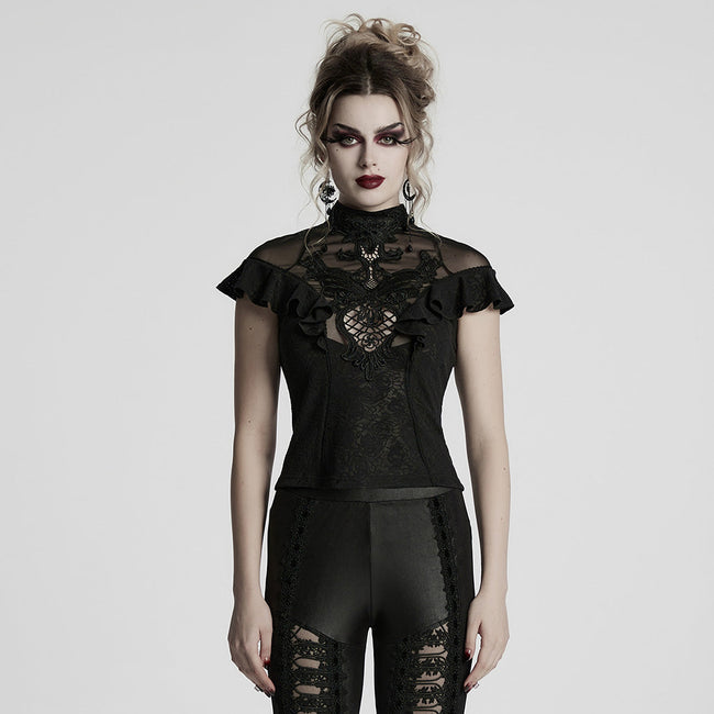 Gothic applique top