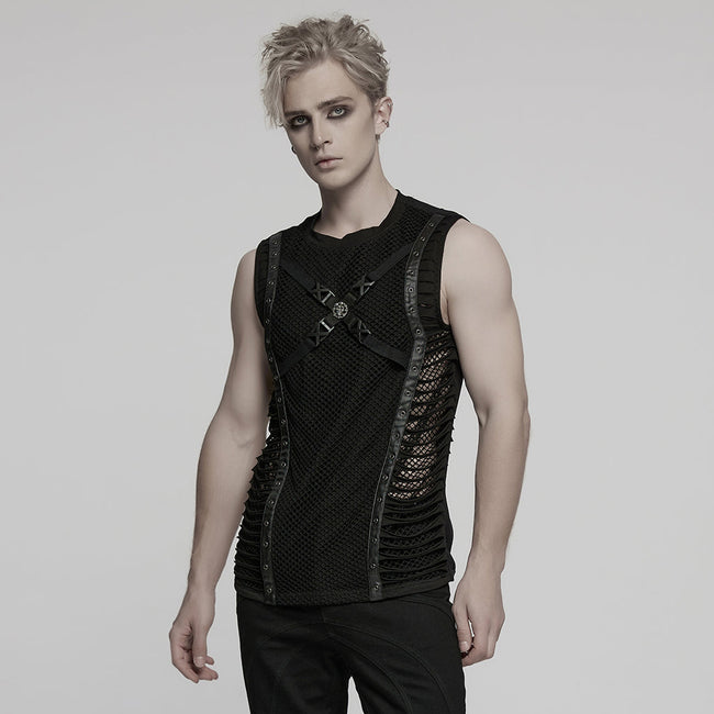 Punk cut webbings vest