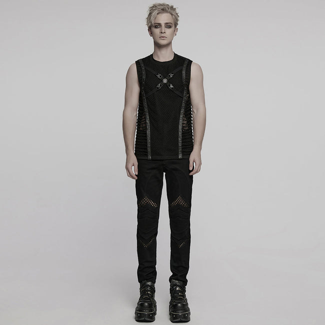 Punk cut webbings vest