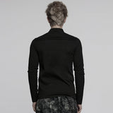 Punk Dark Denim Fitted T-shirt