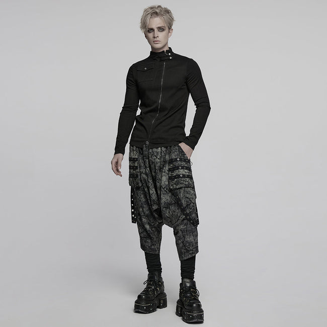 Punk Dark Denim Fitted T-shirt