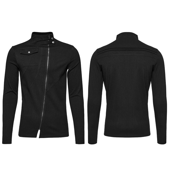 Punk Dark Denim Fitted T-shirt