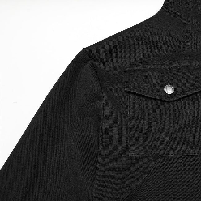 Punk Dark Denim Fitted T-shirt