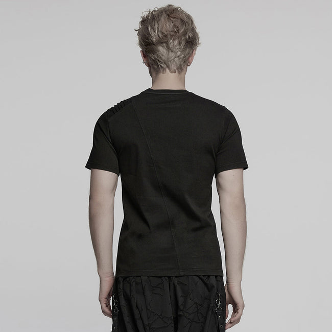 Dark Denim Knitted Punk T-shirt