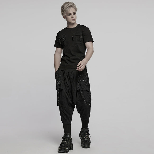 Dark Denim Knitted Punk T-shirt