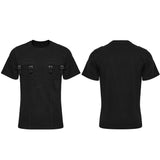 Dark Denim Knitted Punk T-shirt