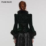 GOTH embossed velvet short jacket