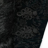 GOTH embossed velvet short jacket