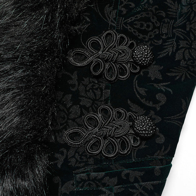 GOTH embossed velvet short jacket