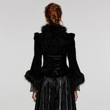 GOTH embossed velvet short jacket