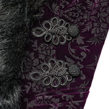 GOTH embossed velvet short jacket