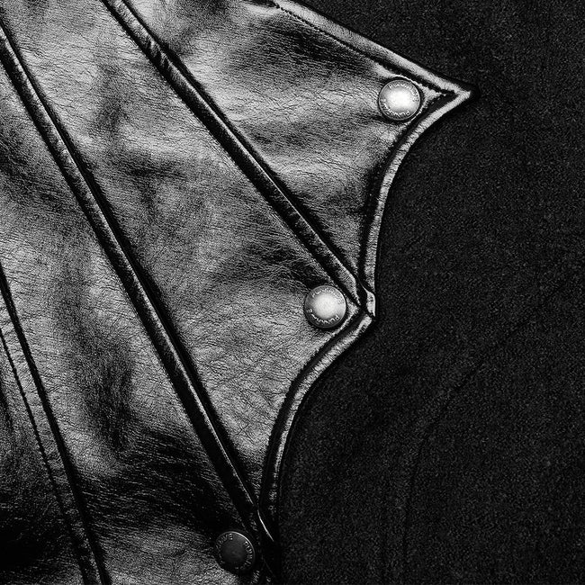 Gothic woolen fabric thick coat