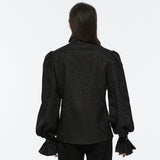 Goth stand collar palace gorgeous shirt