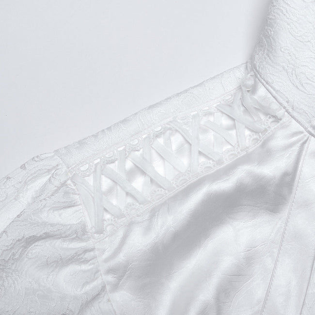 Goth stand collar palace gorgeous shirt