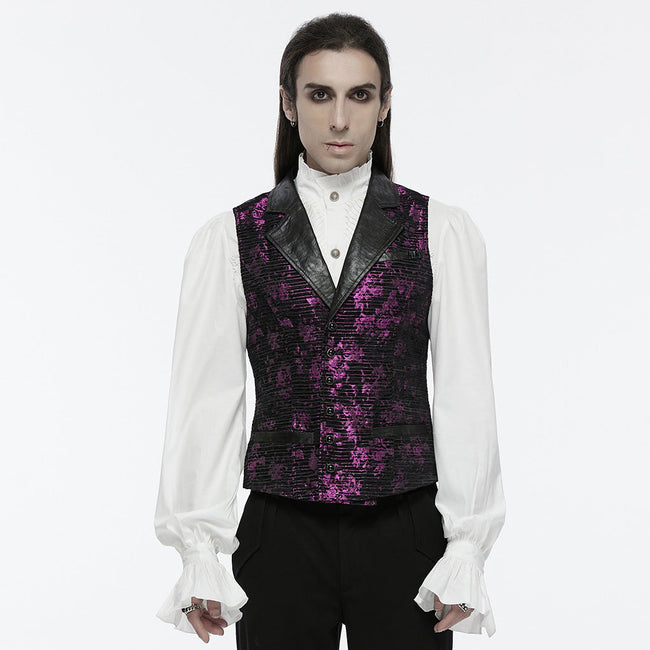 Goth exquisite jacquard vest