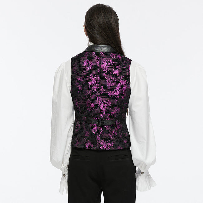 Goth exquisite jacquard vest