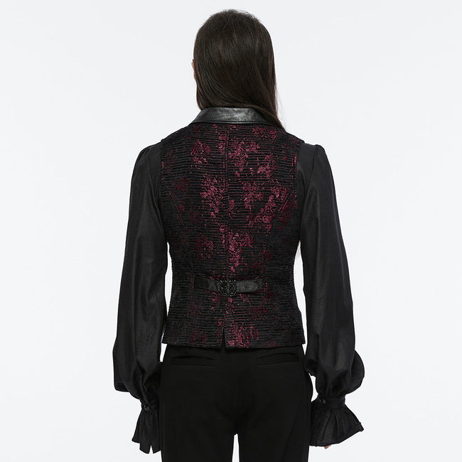 Goth exquisite jacquard vest